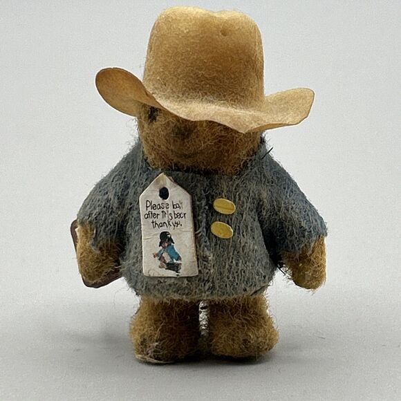 Paddington Bear 2‎ 1/2”Flocked vintage - Picture 1 of 10